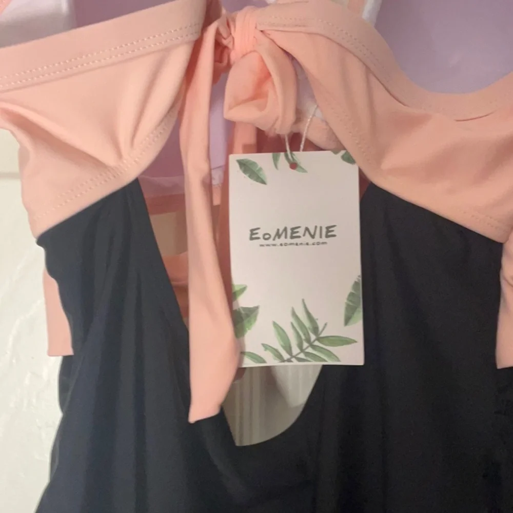 Women’s Pink and Black Swimsuit - Picture 3 of 5